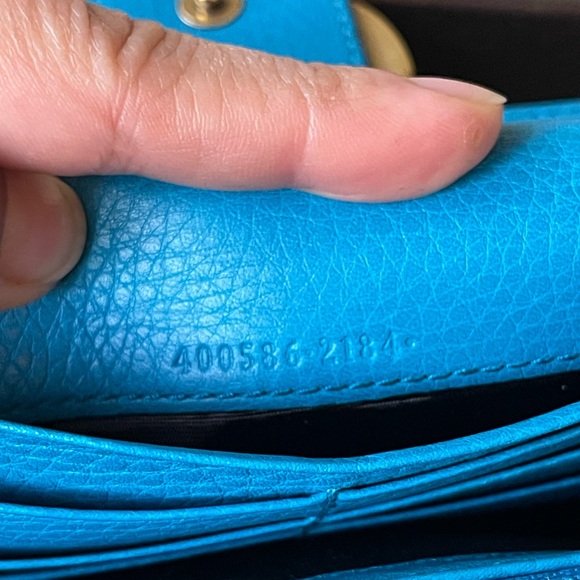 Authentic GUCCI GG Marmont bifold long wallet 400586.2184 (D7024) - Picture 11 of 16